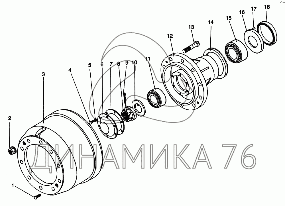 Ступица колеса схема